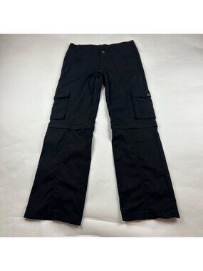 Prana Black Stretch Canvas Adjustable Leg Cargo Pant 4